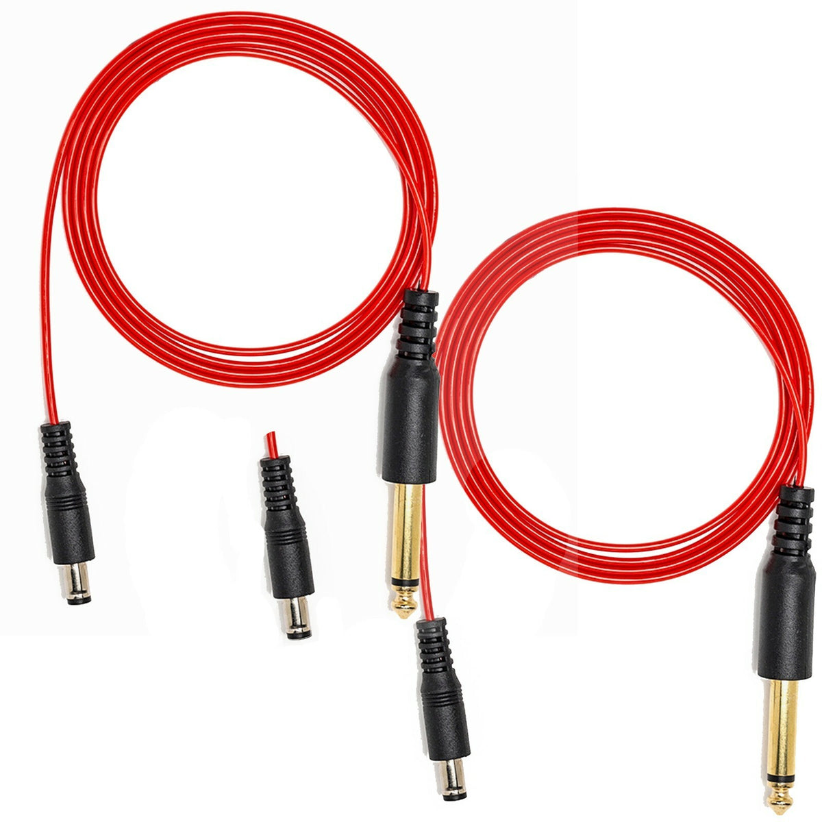 6' Foot DC Clip Cord Tattoo Machine Power Cable 5.5mm Plug - Silicone Rubber