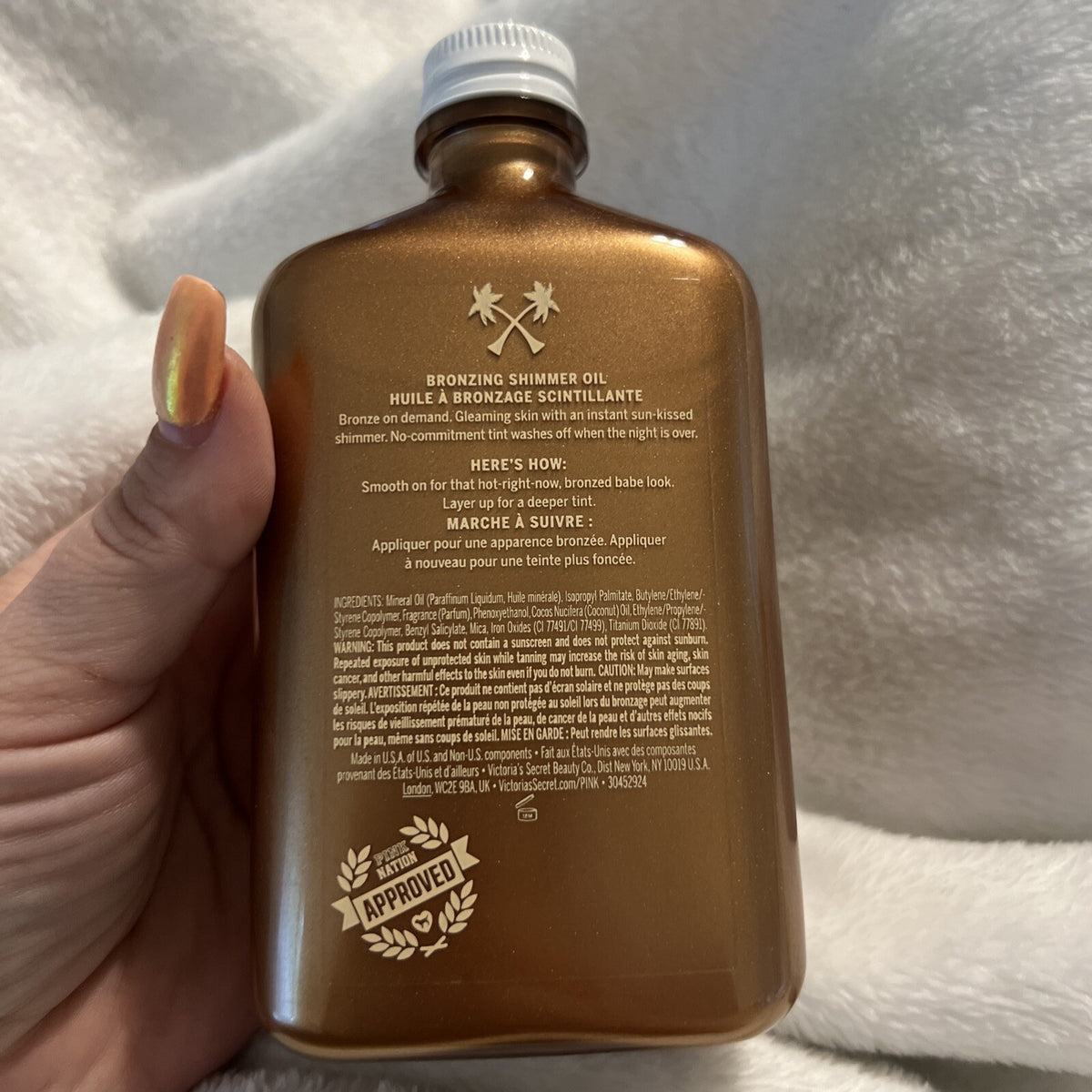 Bronzing Shimmer Oil - Victoria's Secret Pink Body Glow & Tanning Oil