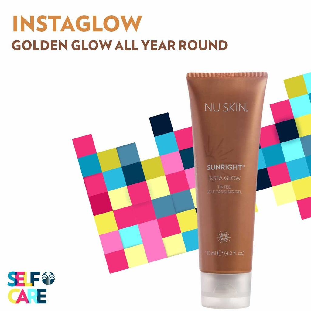 Self Tanning Gel with Low Odor for Face & Body - Sunright Insta Glow 4 Pack