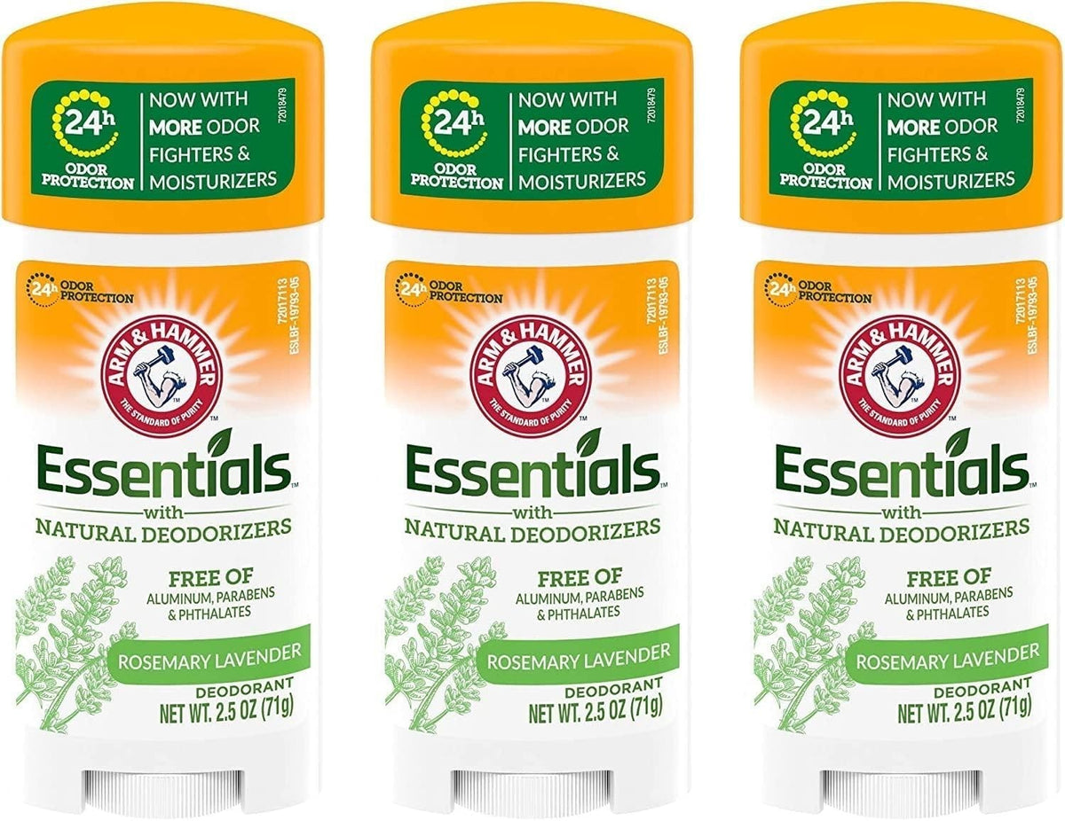 Arm & Hammer Essentials Deodorant 3 Pack - Juniper Berry, Aluminum & Paraben Free