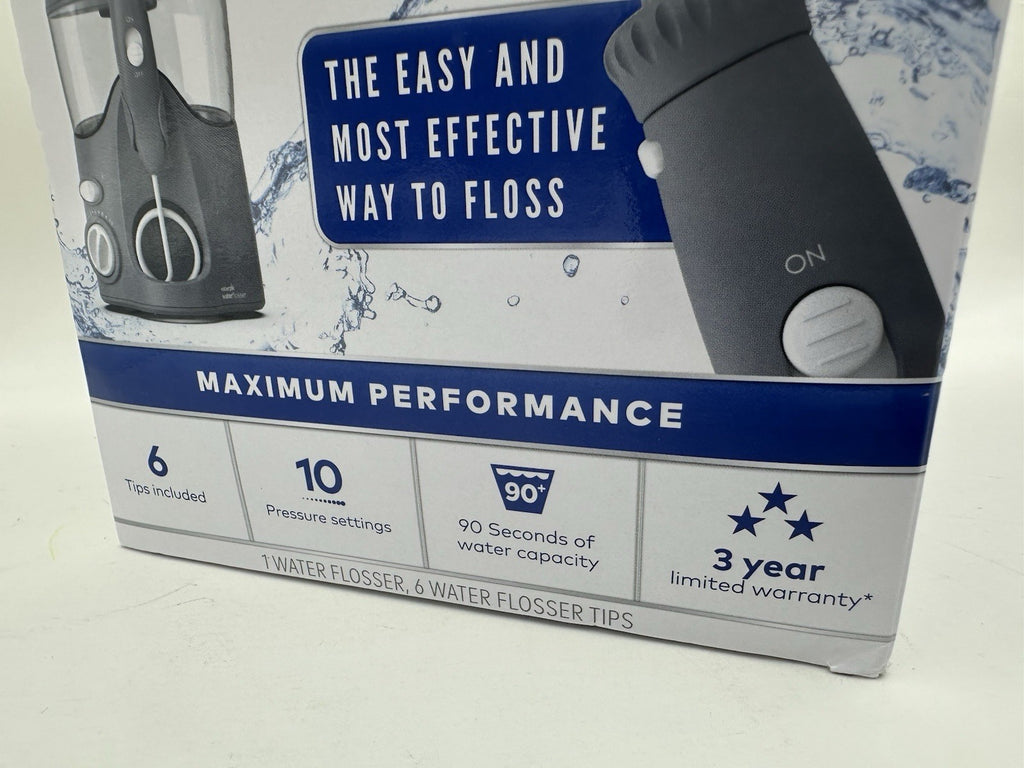 Waterpik Ultra Water Flosser with 10 Pressure Settings & 6 Tips - Light Gray