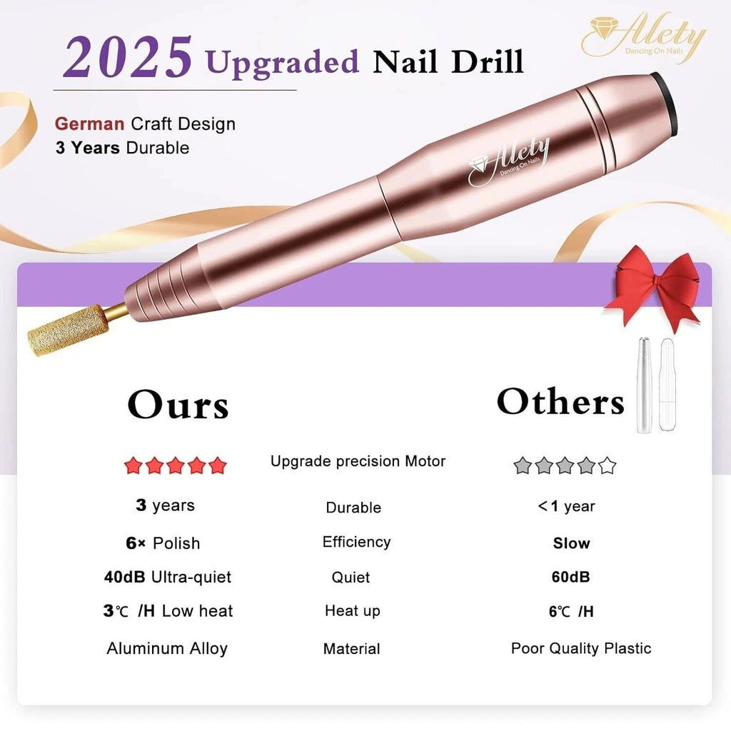 Electric Nail Drill Kit for Acrylic Gel Nails Manicure Pedicure