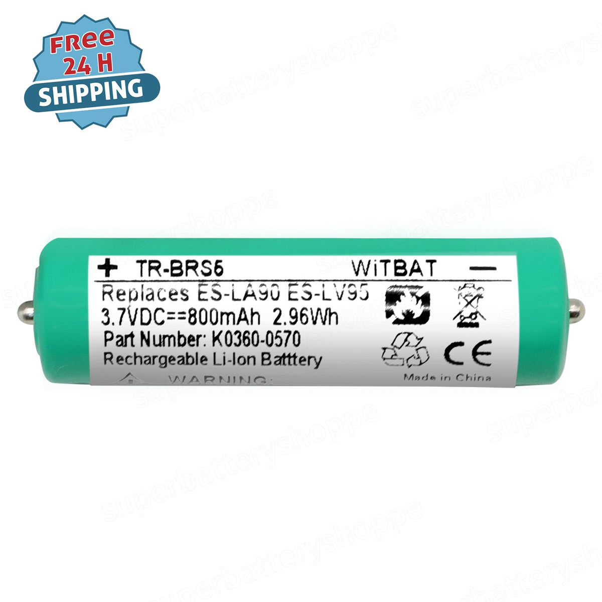Rechargeable Battery for Panasonic WES8163L2505 WESLV95L2509 Shaver Replacement