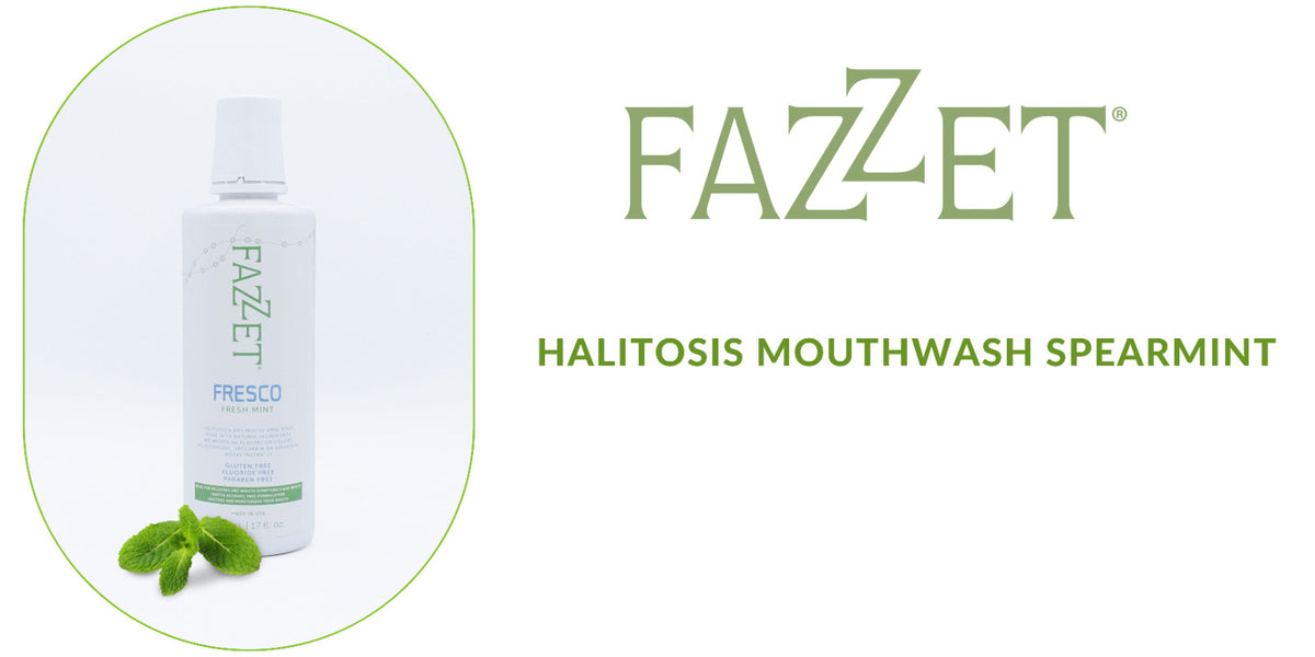 Fazzet Fresco Natural Mouthwash for Halitosis & Dry Mouth - Fresh Mint 500ml