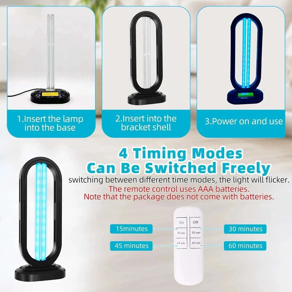 38W Ultraviolet Germicidal Disinfection Lamp for Household Sterilization