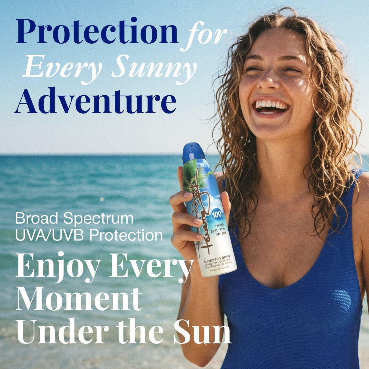 Broad Spectrum SPF 100 Continuous Sunscreen Spray - Water Resistant, Cruelty Free, 12 Pack