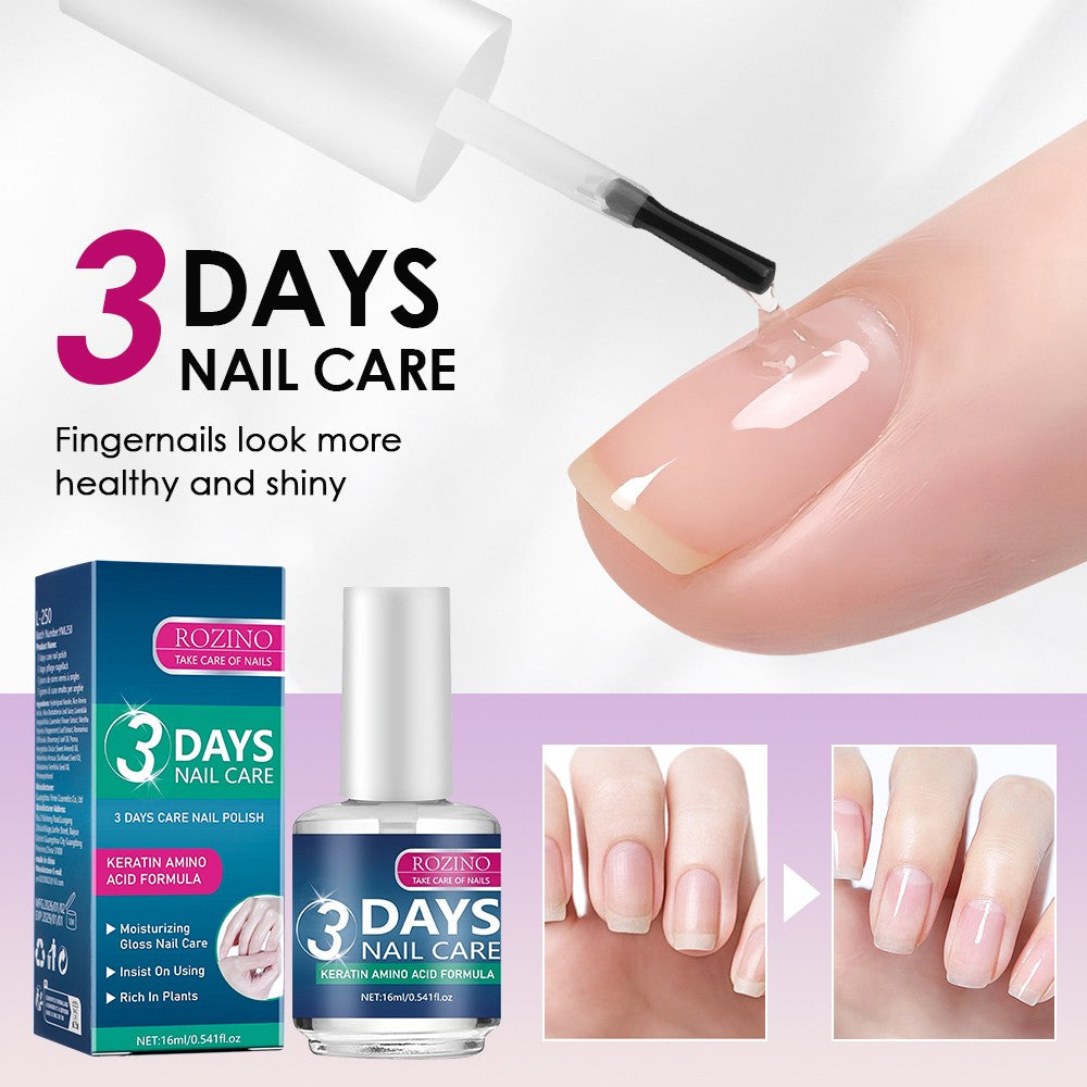 Nail Care Oil with Keratin & Amino Acids - 3 Pack, 16ml for Strength & Shine