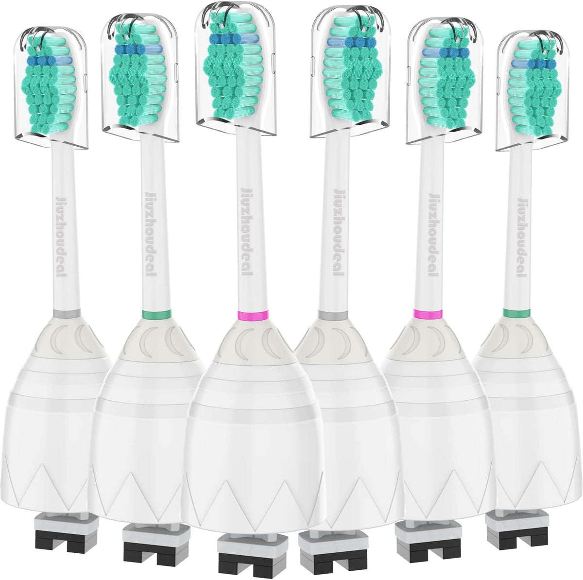 6 Pack Replacement Toothbrush Heads for Philips Sonicare E-Series - Compatible with Essence, Elite, Advance & More