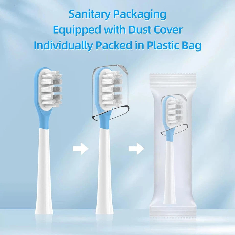 10 Pack Electric Toothbrush Replacement Heads Compatible with Laifen Wave