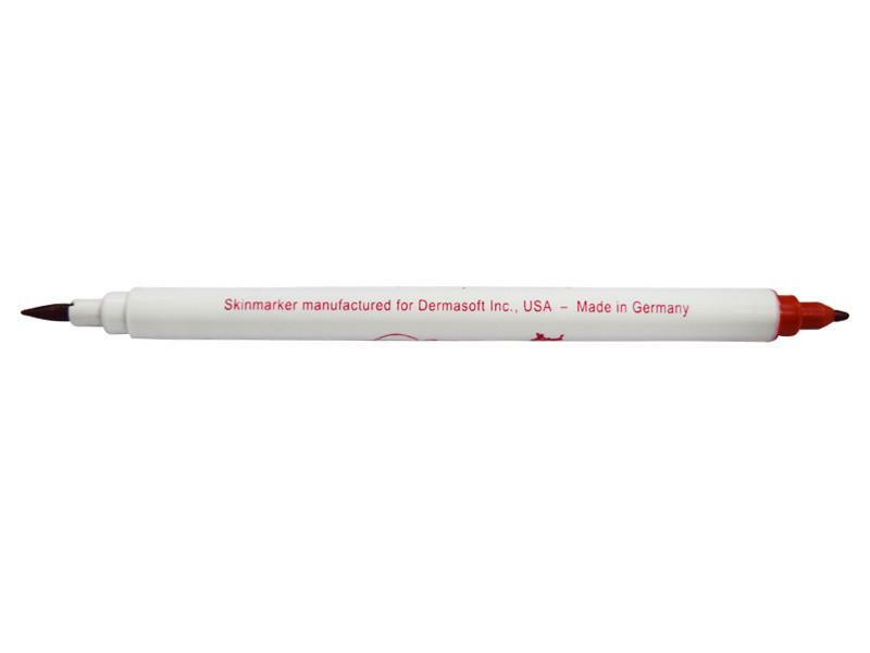 Skin Companion Twin Tip Red Marker Pen for Skin Art & Tattoo Stencil Marking