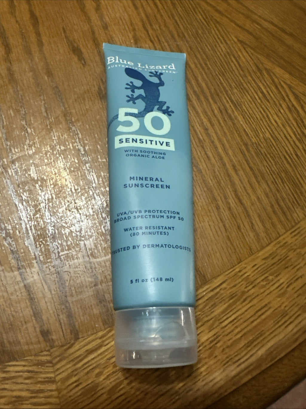 Blue Lizard Australian Sunscreen SPF 50 - Sensitive Aloe Water Resistant 5 Fl Oz