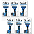 Disposable Razor Set - 6 Packs of 3 Schick Xtreme Outlast 4 Blade Razors