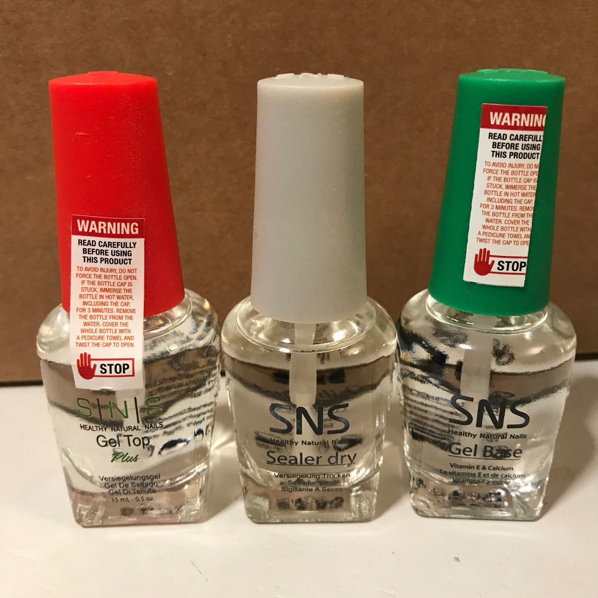 Nail Gel Top & Base Sealer Set - Quick Dry UV-Free 5oz