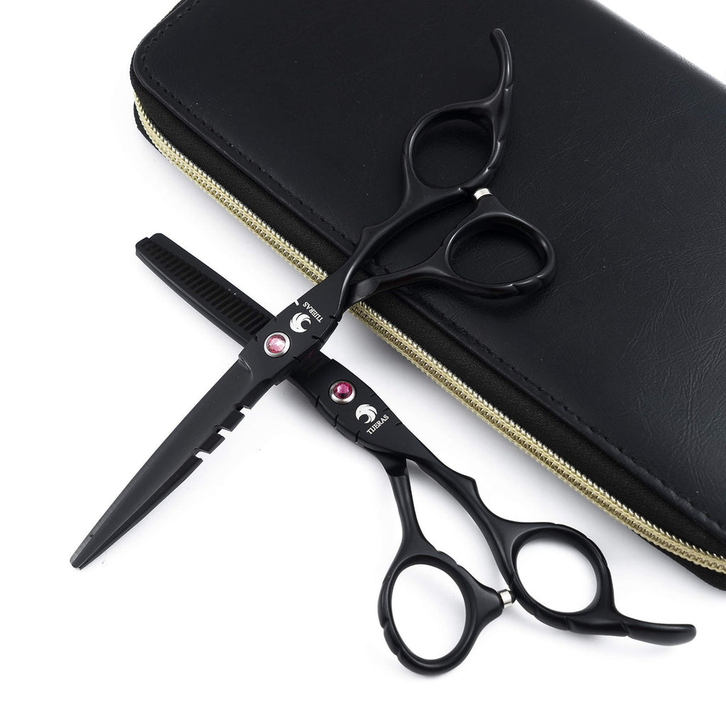 Professional Hair Cutting Scissors Set - Thinning & Standard Shears 2PCS