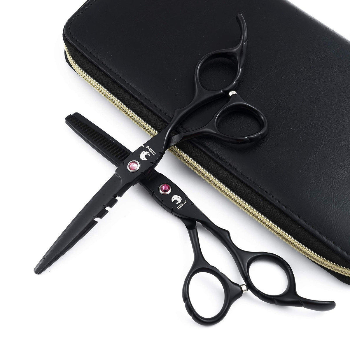Professional Hair Cutting Scissors Set - Thinning & Standard Shears 2PCS