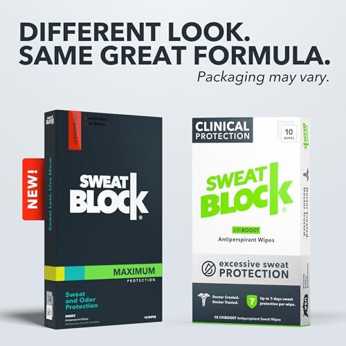 Clinical Strength Underarm Antiperspirant Wipes for Excessive Sweating – 10 Wipes