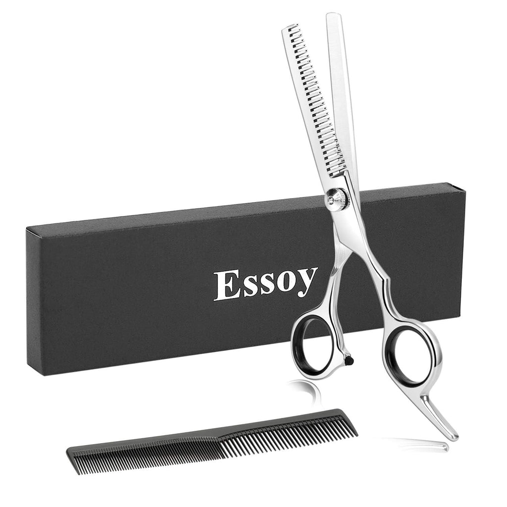 Professional Hair Thinning Shears 2-Piece Set Stainless Steel Hair Cutting Scissors