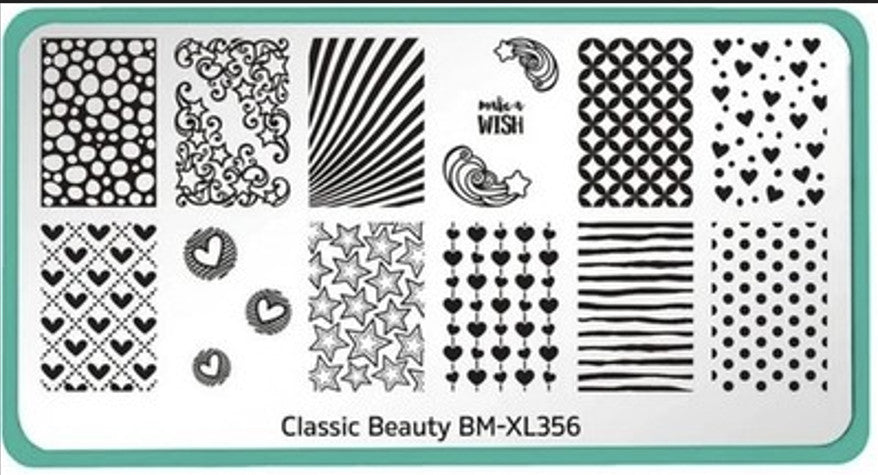 Nail Stamping Plate BM-XL356 - Creative Nail Art Design