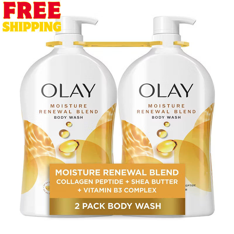 Moisture Renewal Body Wash 2-Pack - Hydrating Shower Gel for Dry Skin
