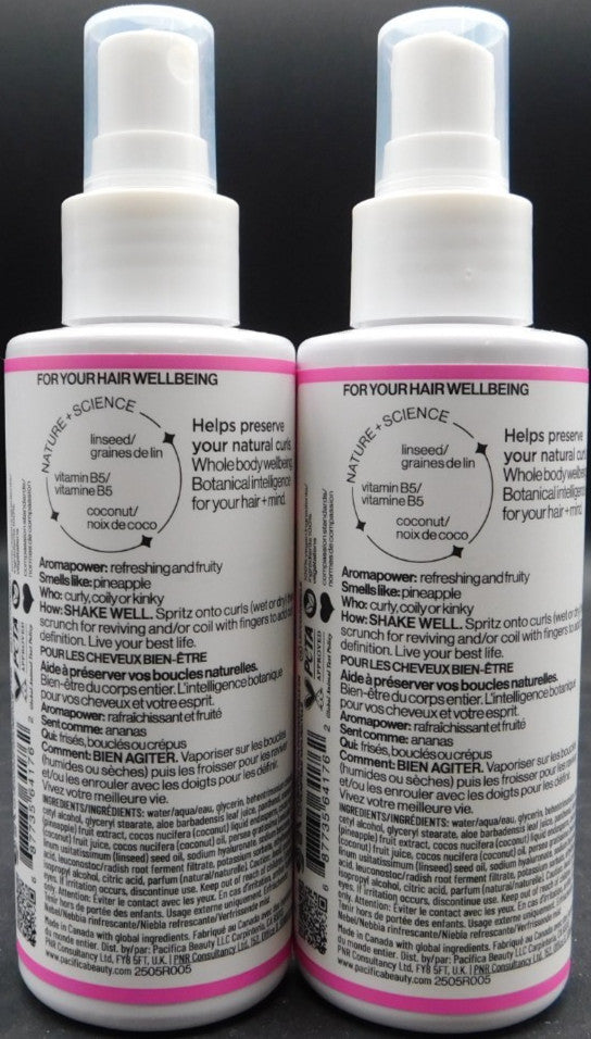 Pineapple Scented Hair & Body Refreshing Mist - 2 Pack, 4oz Each