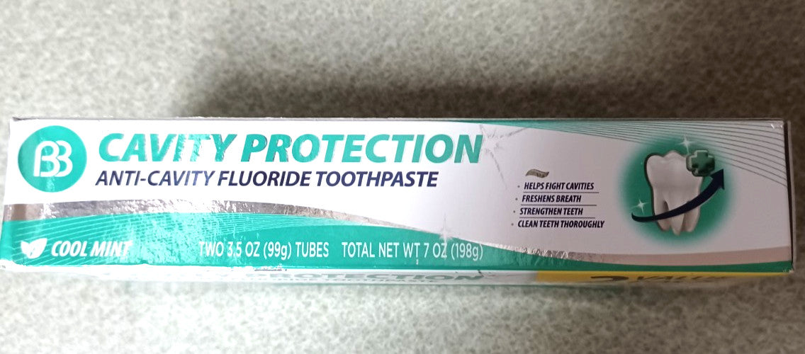 20 Pack Anti-Cavity Fluoride Toothpaste Cool Mint 3.5 oz Tubes | Oral Care