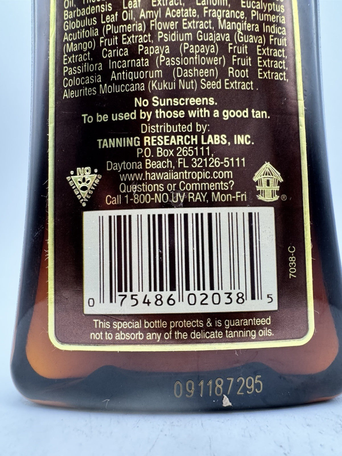 Hawaiian Tropic Dark Tanning Oil 8oz - Original Formula, No SPF