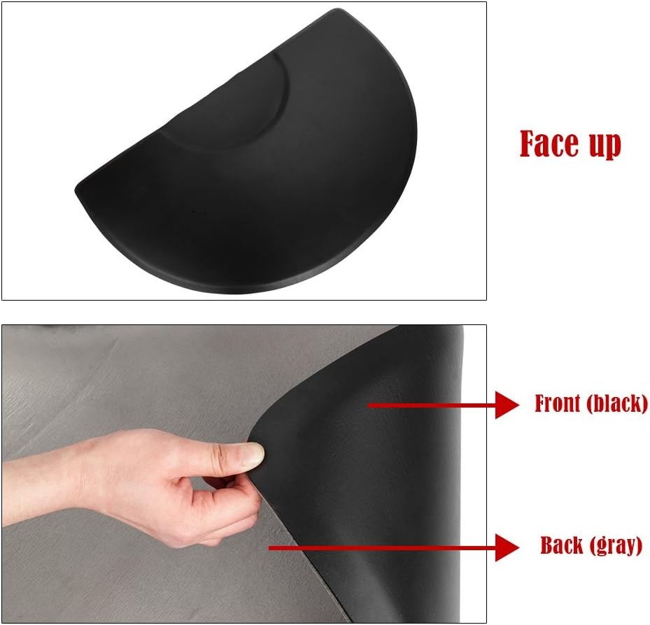 Anti-Fatigue Salon Floor Mat 3x5 ft Semi-Circular Support Cushion