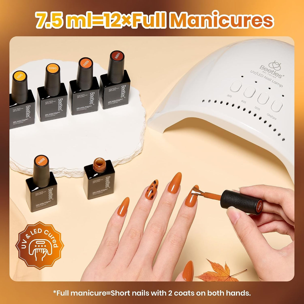 Fall Colors Gel Nail Polish Set - 6 Cozy Autumn Shades for DIY Manicure