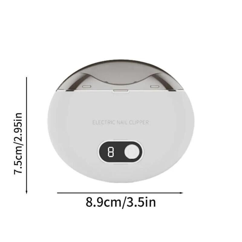 Electric Nail Clipper for Thick Toenails - Safe Pedicure Tool with Storage Box