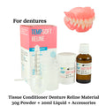 Denture Repair Kit with Soft Reline Material for Loose Dentures - Easy DIY Fix