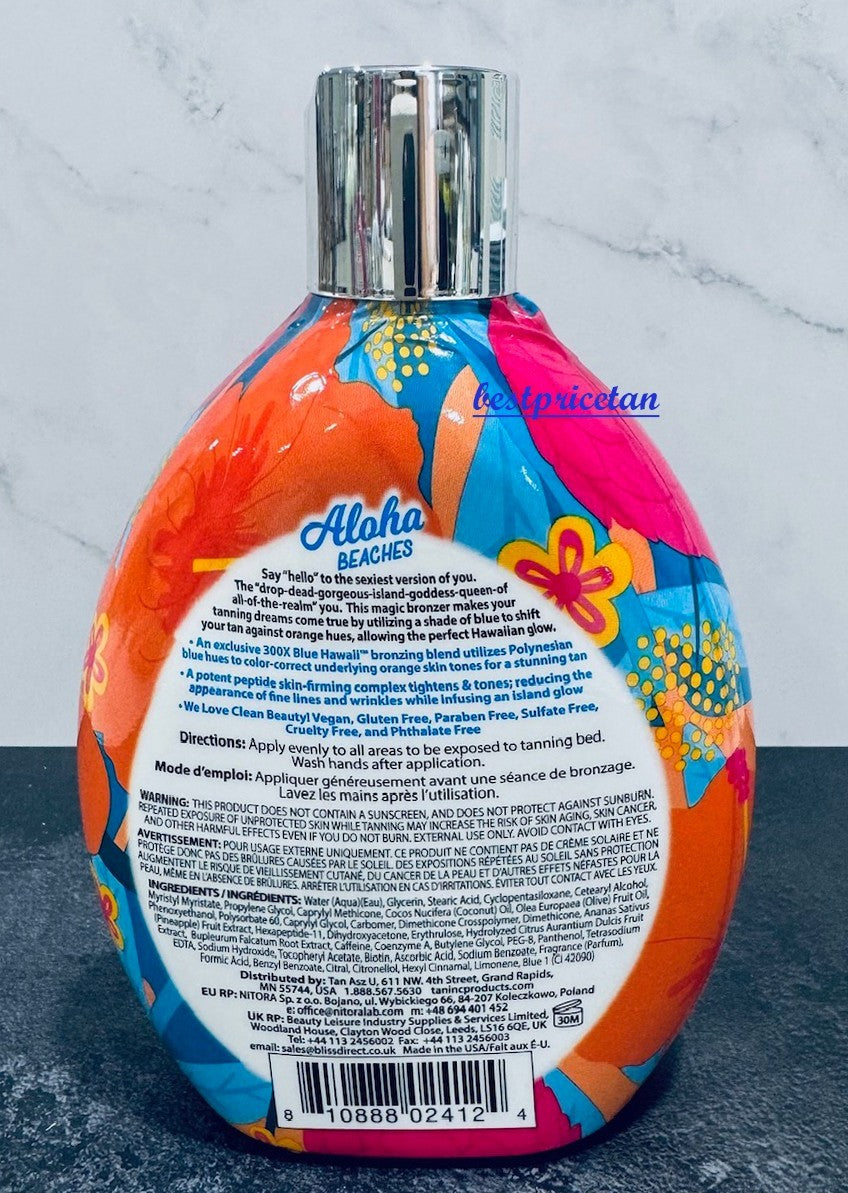 Bronzer Tanning Lotion with Blue Hawaii Shade - 13.5 oz