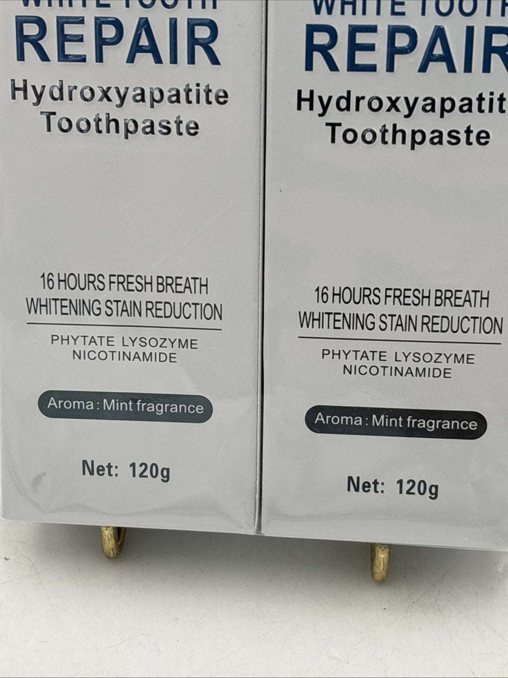 Hydroxyapatite Toothpaste 2-Pack Enamel Protection & Fresh Breath - Mild Mint, Fluoride-Free, Remineralize