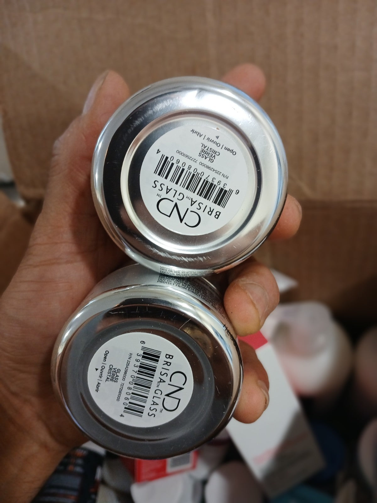 Sheer Sculpting Gel 1.5oz - Glass Verre Crystal for Nail Art, Lot of 2