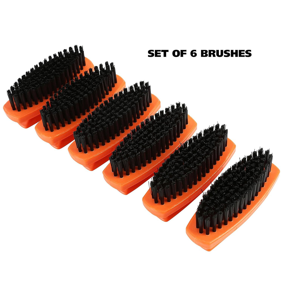 Nail & Hand Scrub Brush Set - 6 Pack Stiff Bristle Nail Cleaning Tools