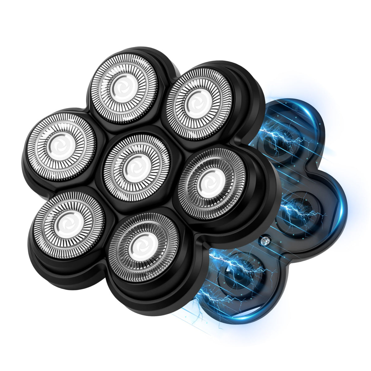 Waterproof Rotary Shaver Replacement Heads 7D Double Ring Razor Blades