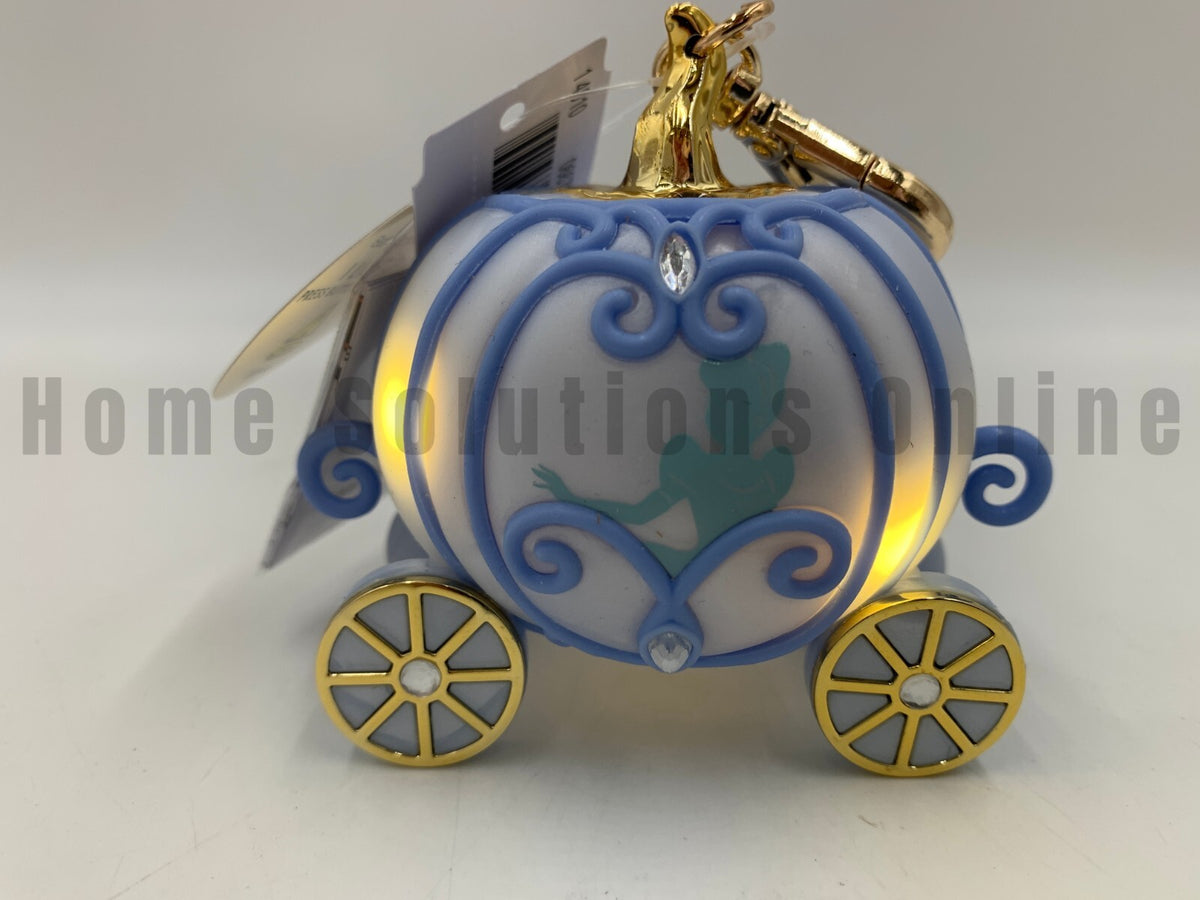 Light-up Cinderella Carriage PocketBac Hand Sanitizer Holder Blue