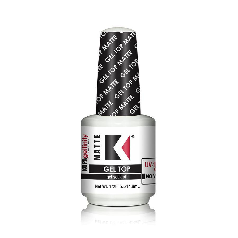 Matte Gel Top Coat No Wipe 0.5oz - Long-Lasting Gel Polish Sealant