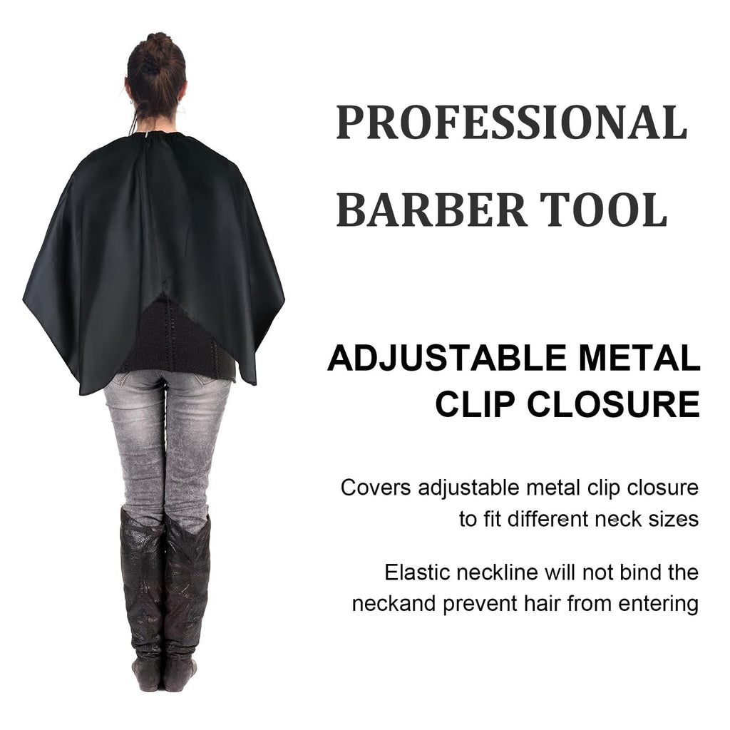 Professional Barber Cape with Adjustable Neck Cover for Haircutting & Salon Use