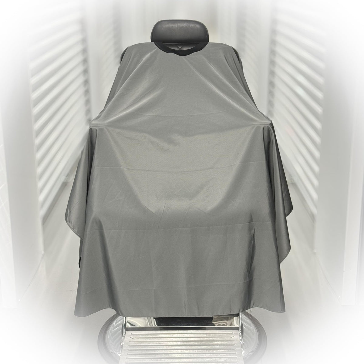 Waterproof Barber Cape 100% Polyester Lightweight Salon & Barbershop Grey