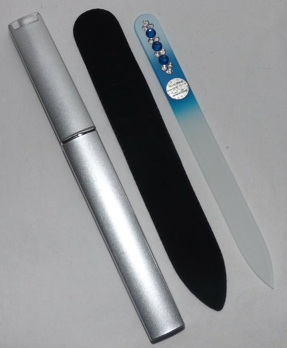 Czech Glass Nail File with Swarovski Elements - Handmade, Lifetime Guarantee