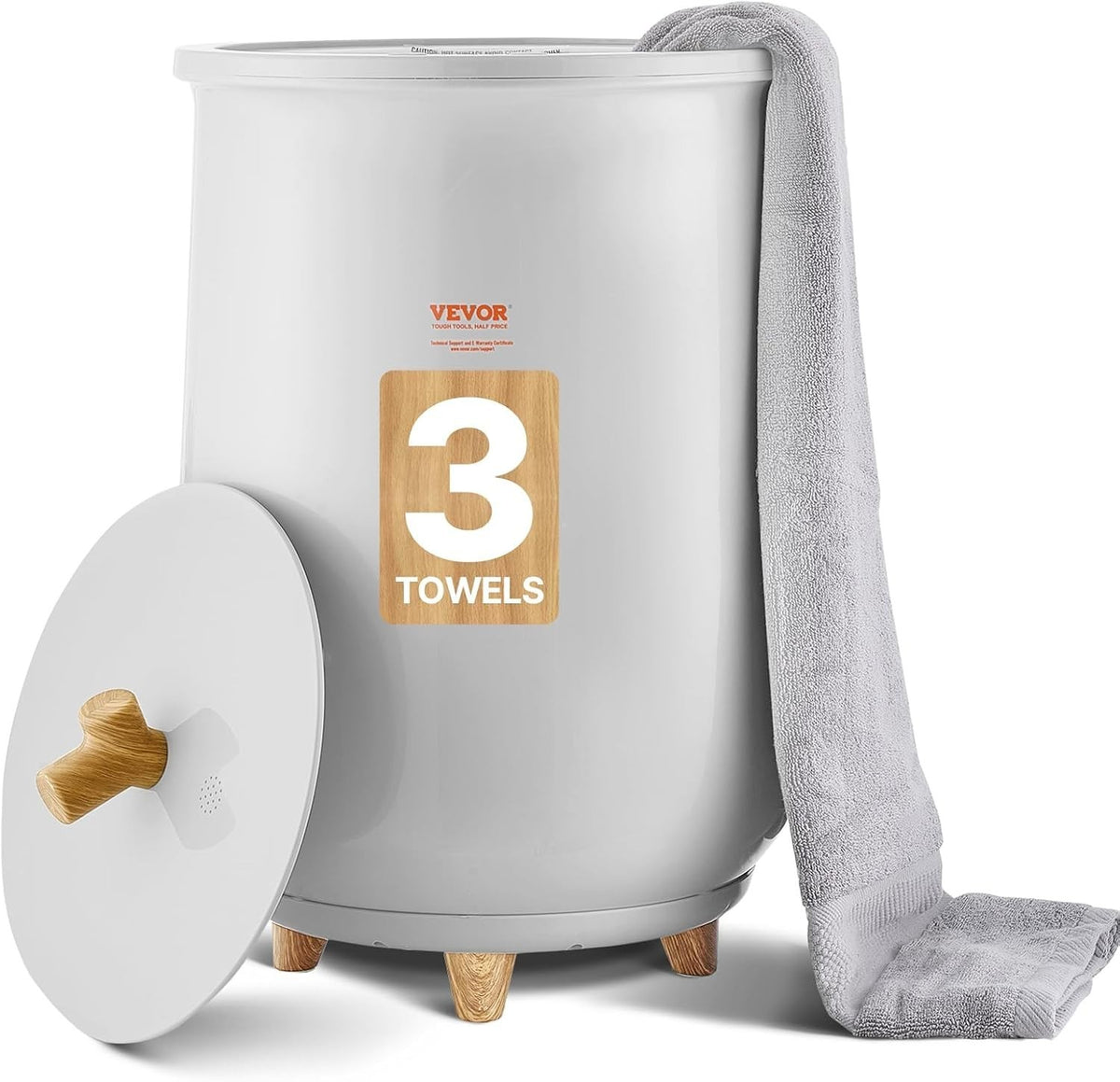 20L Towel Warmer Bucket with LED Timer & Temperature Control for Spa & Home