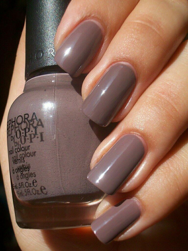 2-Pack Neutral Purple Grey Taupe Nail Polishes - Long-Lasting & Chip-Resistant