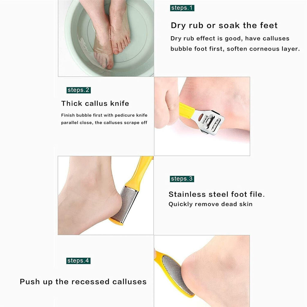 15-in-1 Foot Care Pedicure Kit Stainless Steel Toe Nail Tool Set