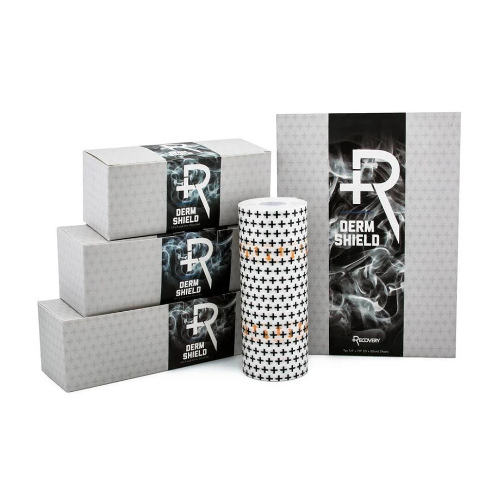 Derm Shield Tattoo Aftercare Bandage Roll – Waterproof Adhesive, 5.9" x 8 yd