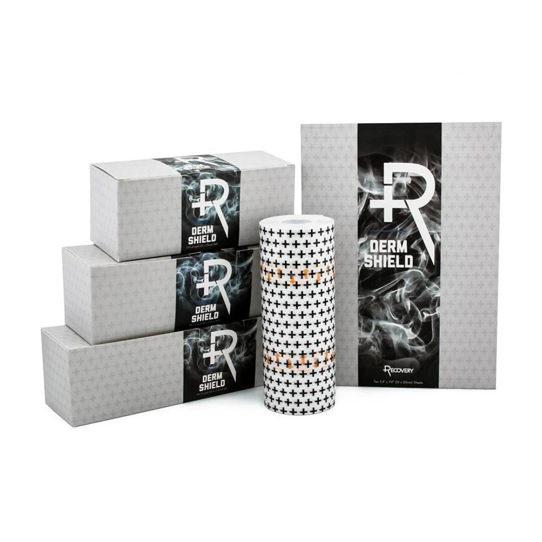 Derm Shield Tattoo Aftercare Bandage Roll – Waterproof Adhesive, 5.9" x 8 yd