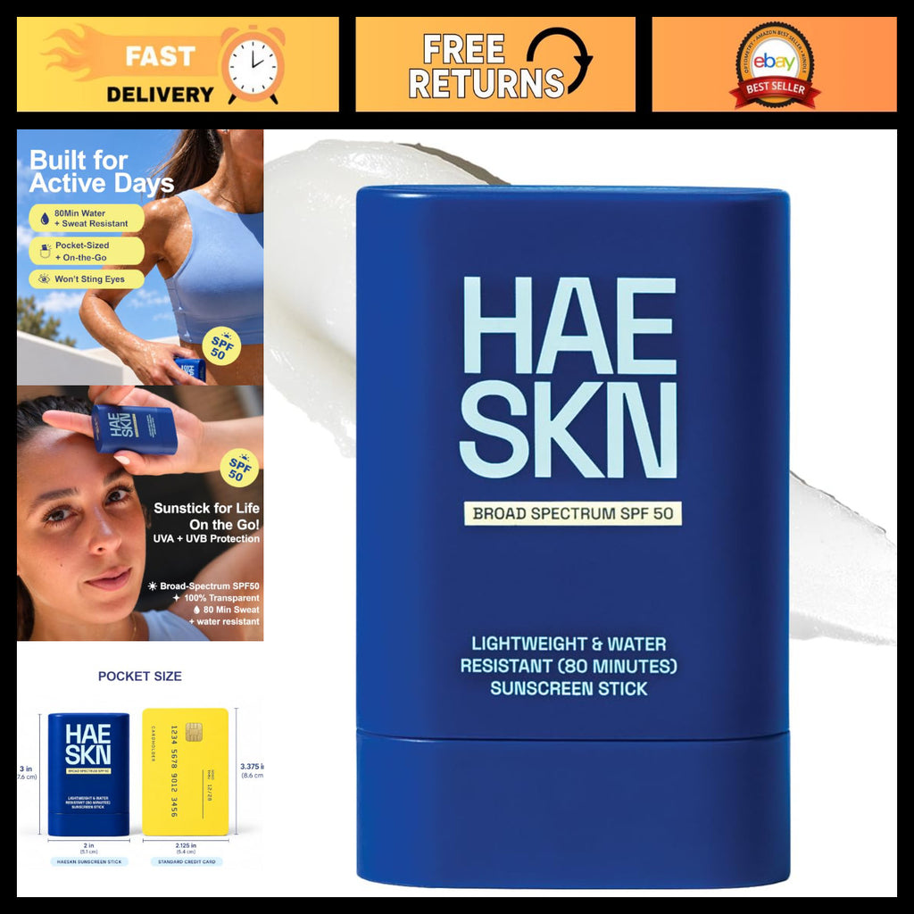 SPF 50 Sunscreen Stick PA++++ No White Cast Face Sunblock Travel Size