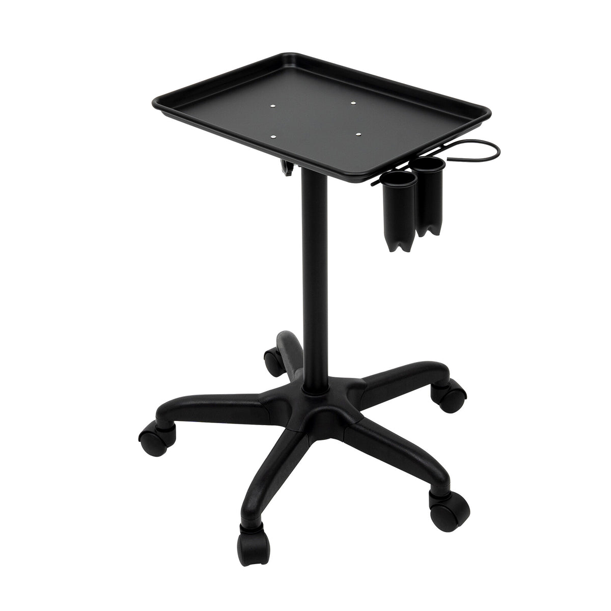 Salon Trolley Aluminum Hair Instrument Cart with Adjustable Height & Wheels