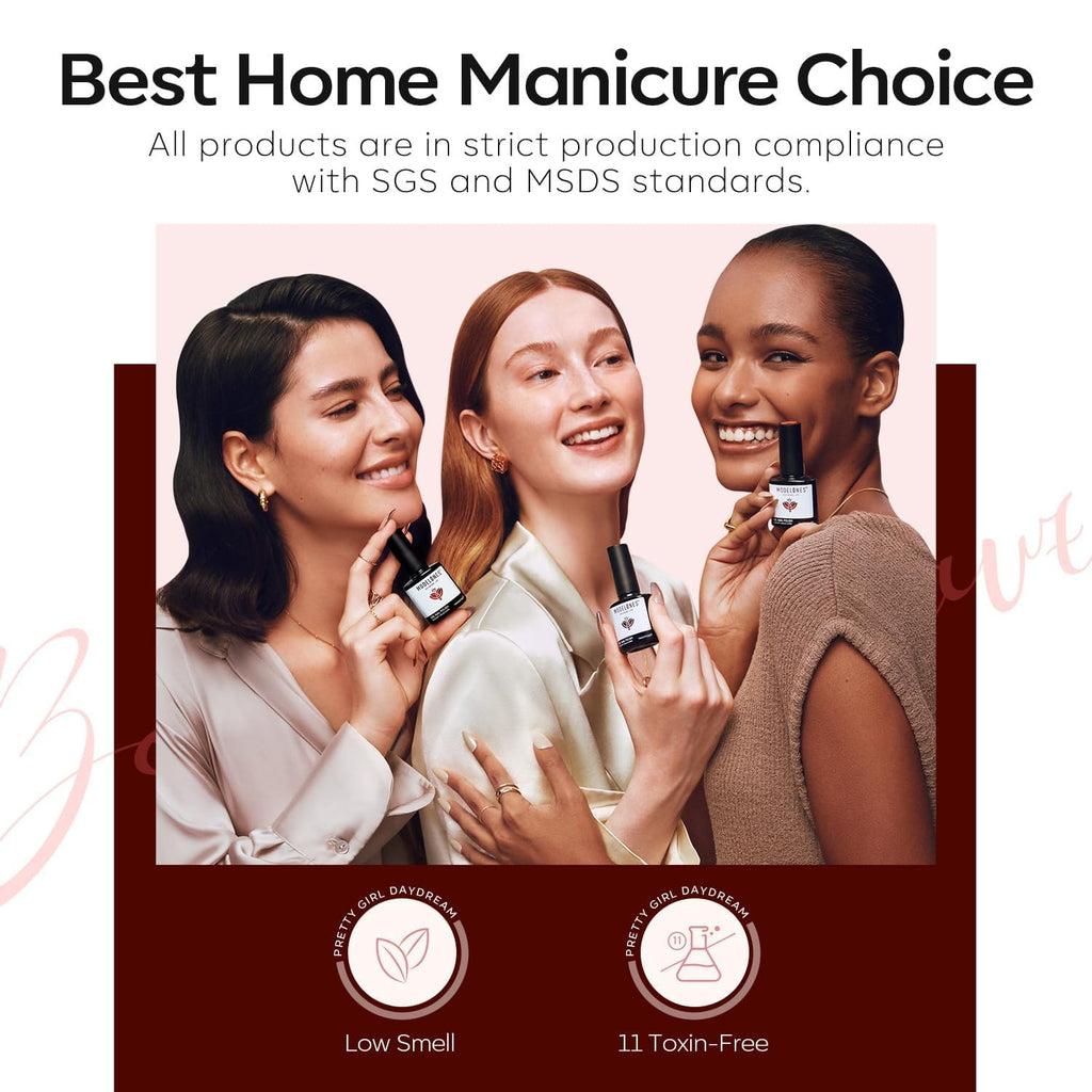 Color Changing Gel Nail Polish Burgundy Wine Shade - Long-lasting, High-gloss