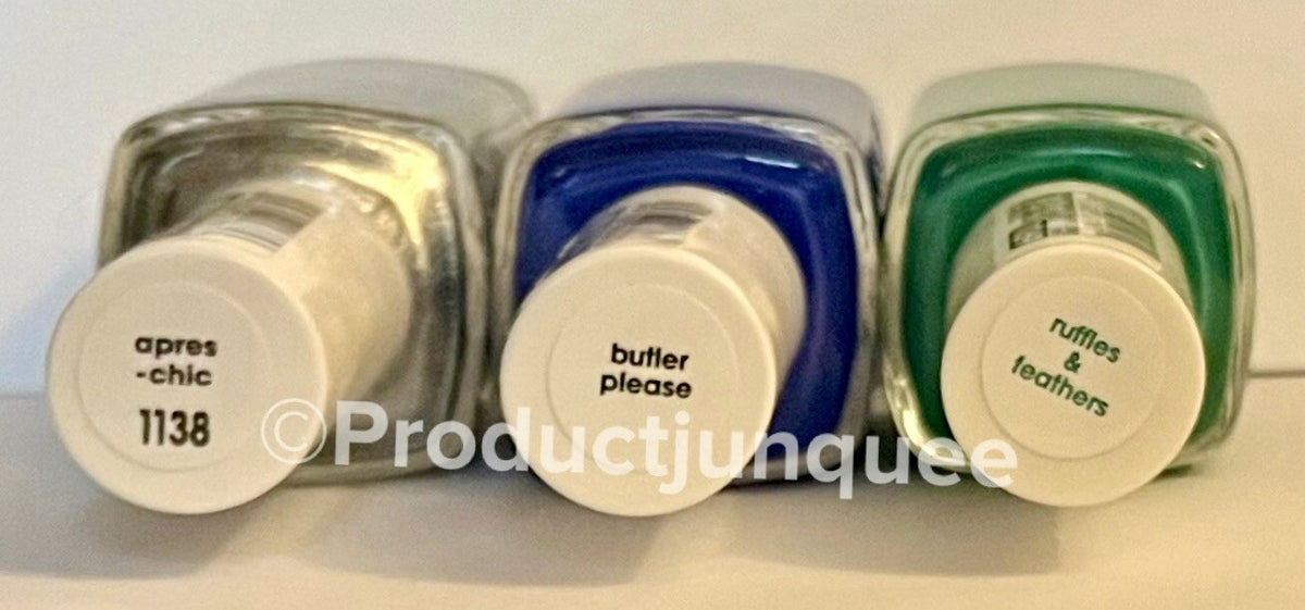 Essie Nail Polish Set of 3 - Apres-Chic, Butler Please, Ruffles & Feathers