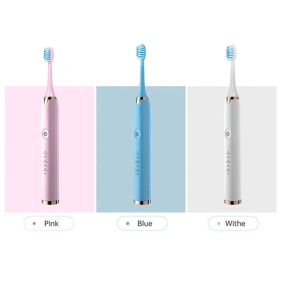 Electric Toothbrush with 5 Cleaning Modes, USB Rechargeable, Waterproof